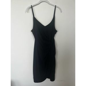 Black H&M ruched dress